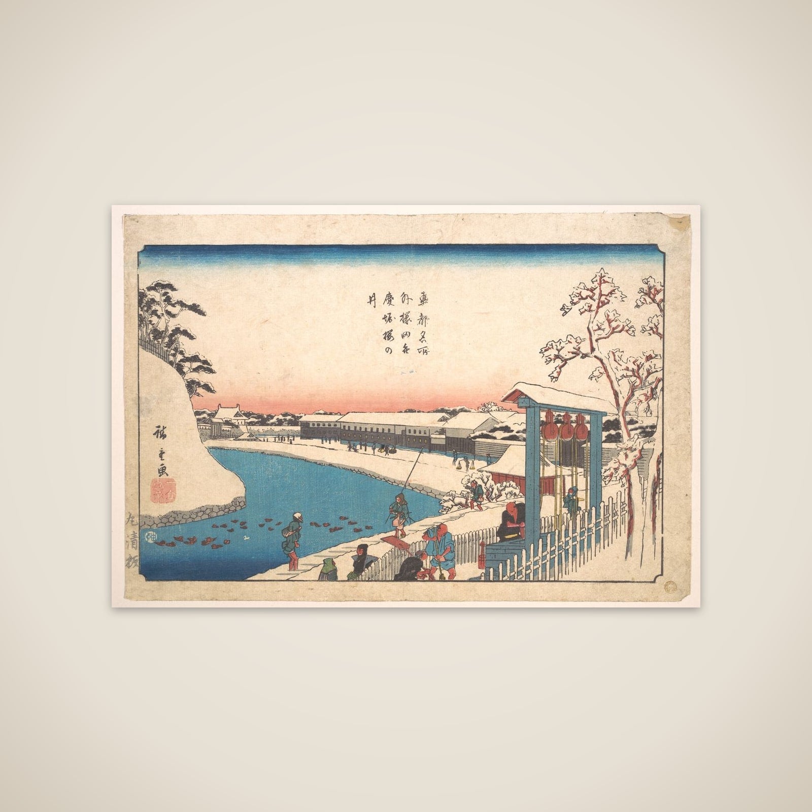 Soto Sakurada, Benkei Bori, Sakura-no-i unframed print