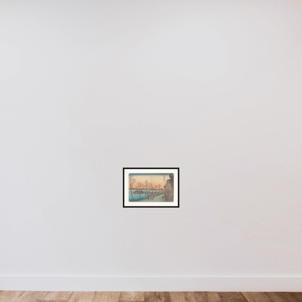 Ueno, Shinobazu no Ike framed — shown to scale