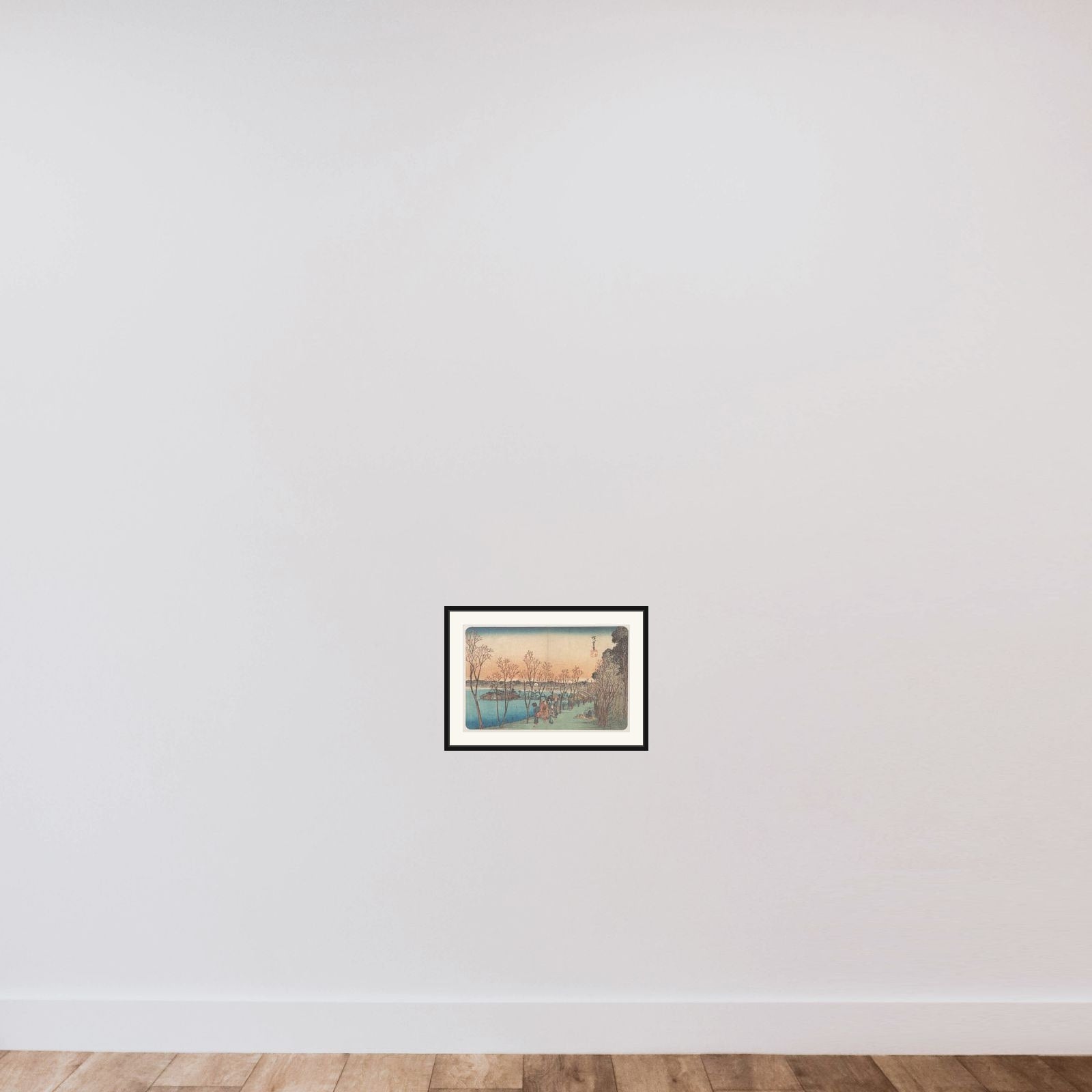 Ueno, Shinobazu no Ike framed — shown to scale
