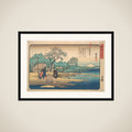 Musashi: Chōfu no Tamagawa framed