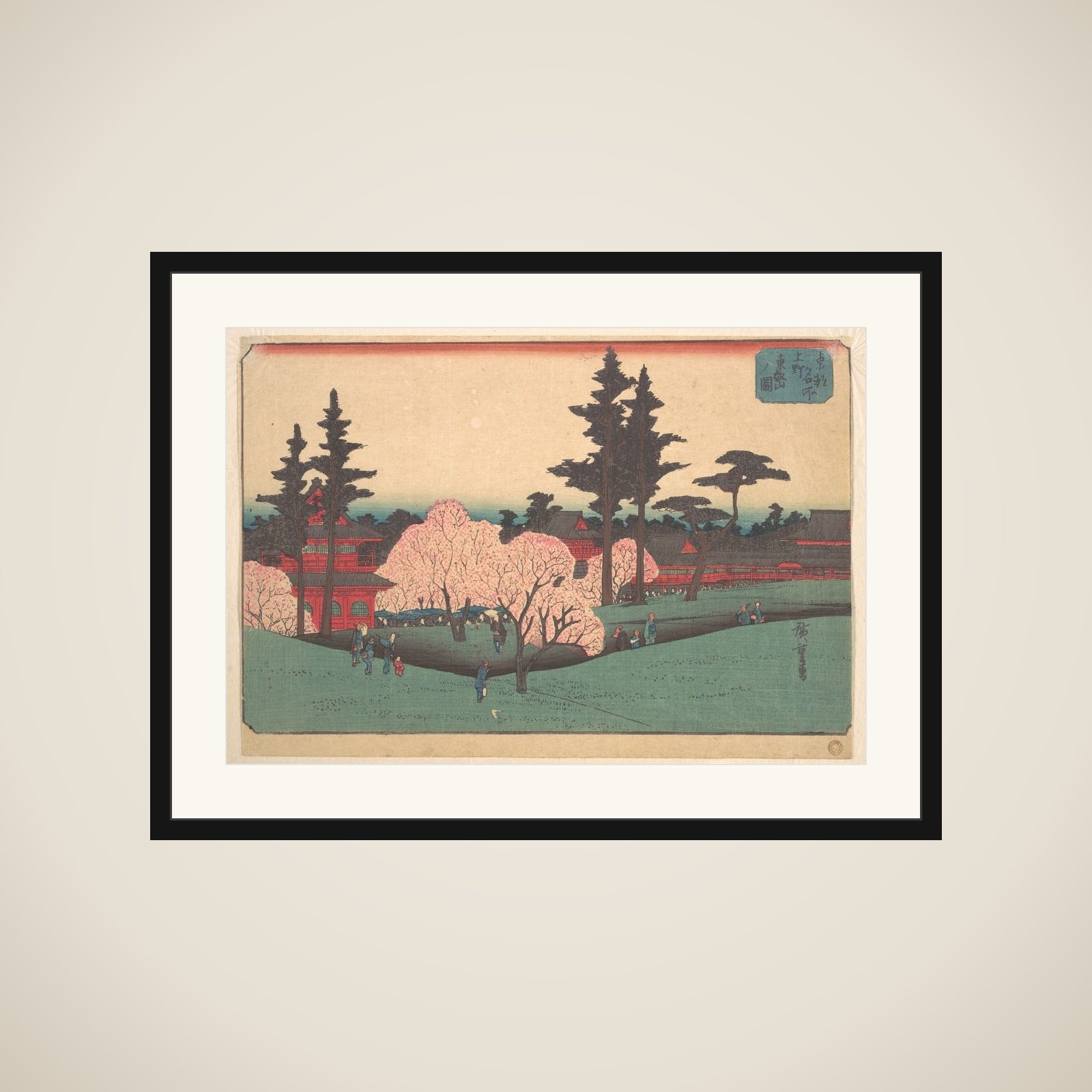Ueno Toezan no Zu framed