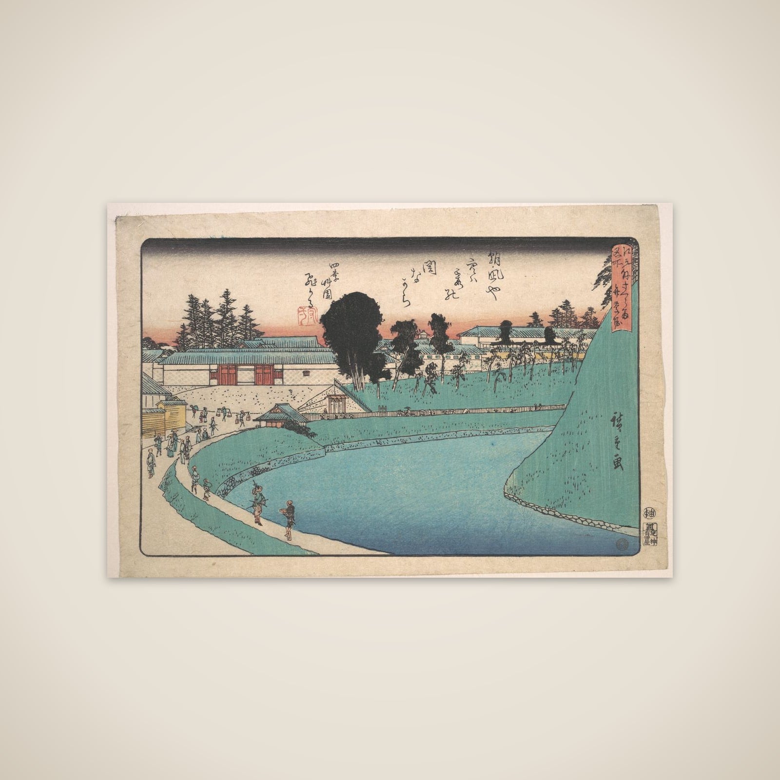 Soto Sakurada Benkei Bori unframed print