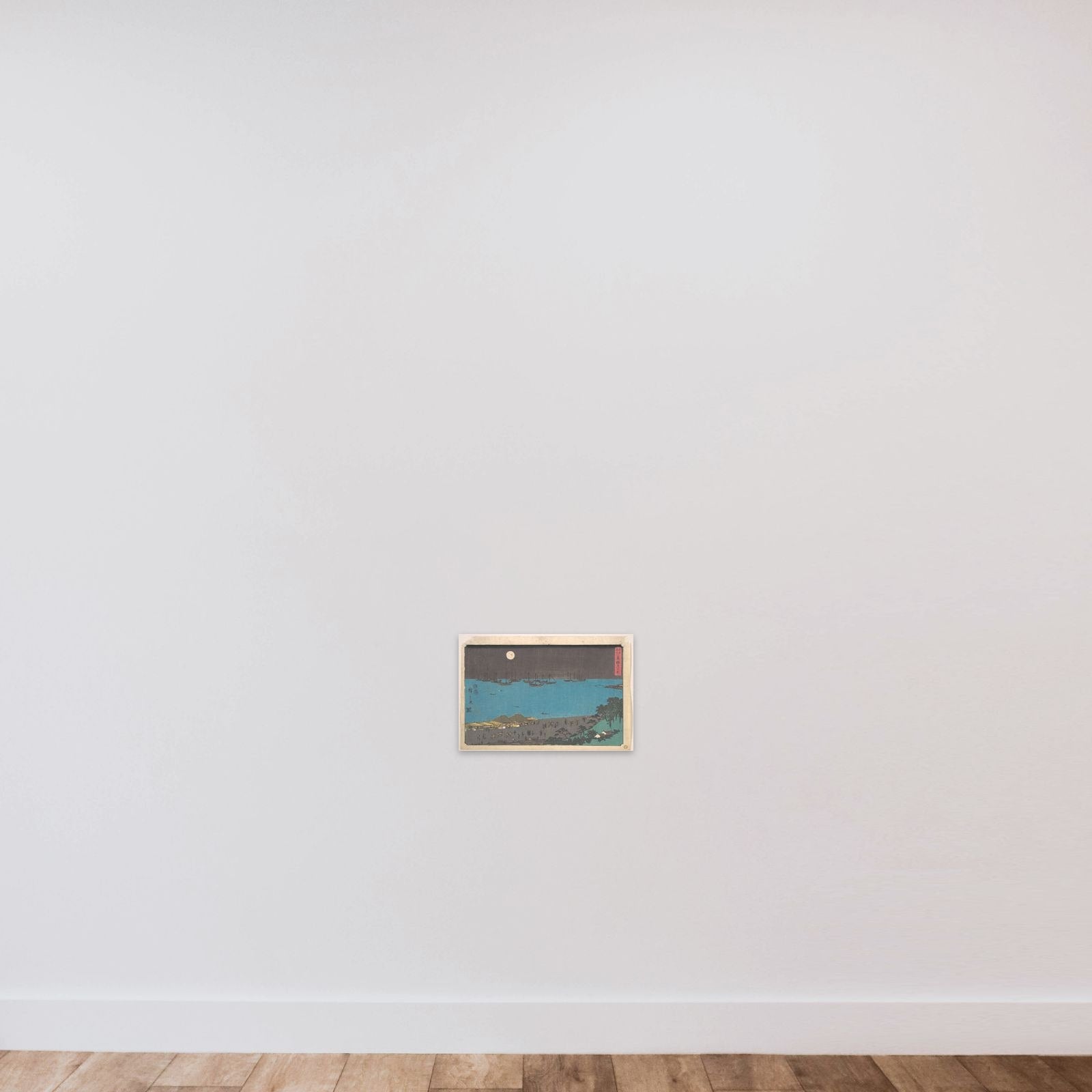 Takanawa Tsuki no Kei unframed — shown to scale