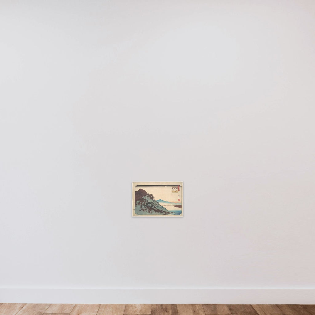 The Autumn Moon at Ishiyama on Lake Biwa. unframed — shown to scale
