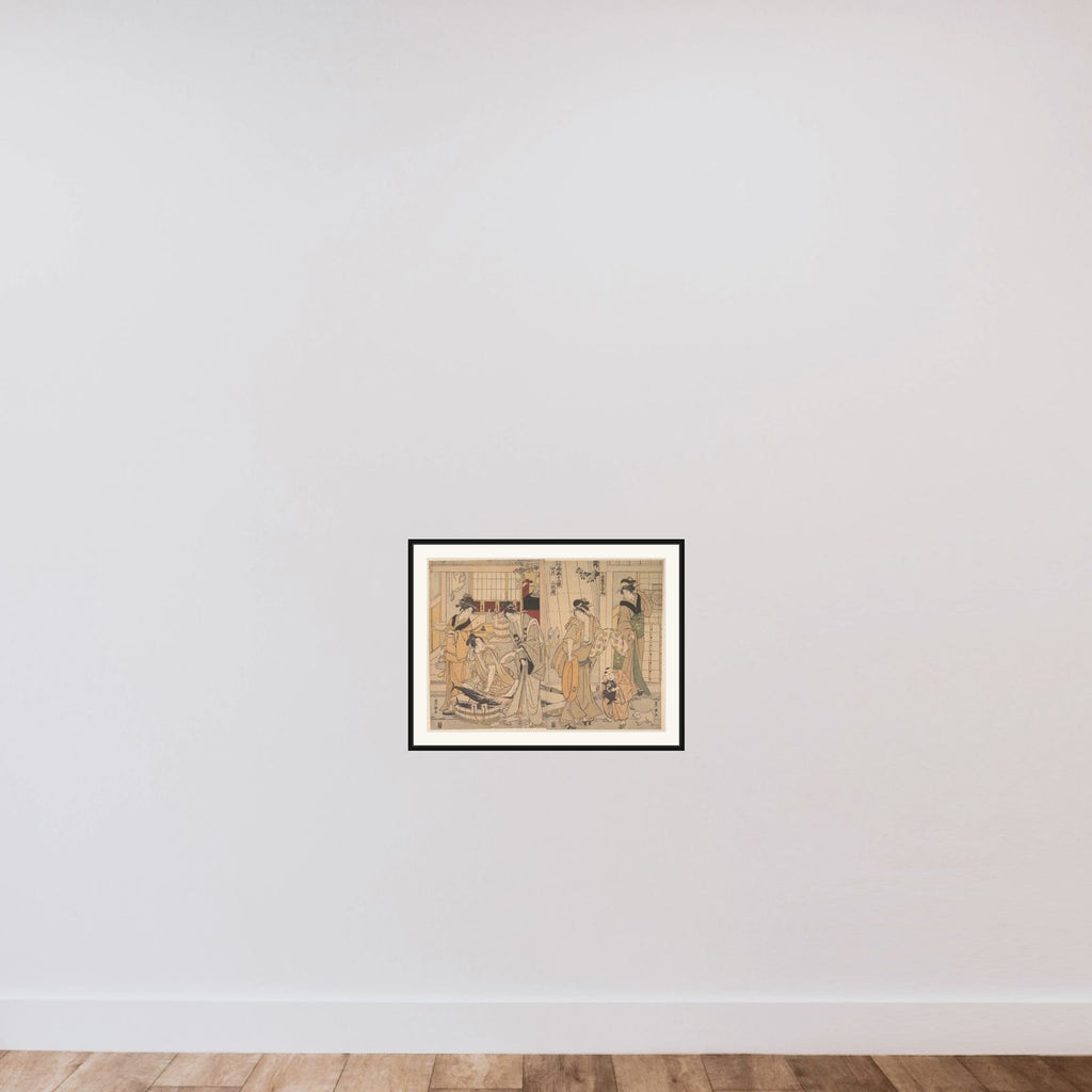The Fourth Month framed — shown to scale