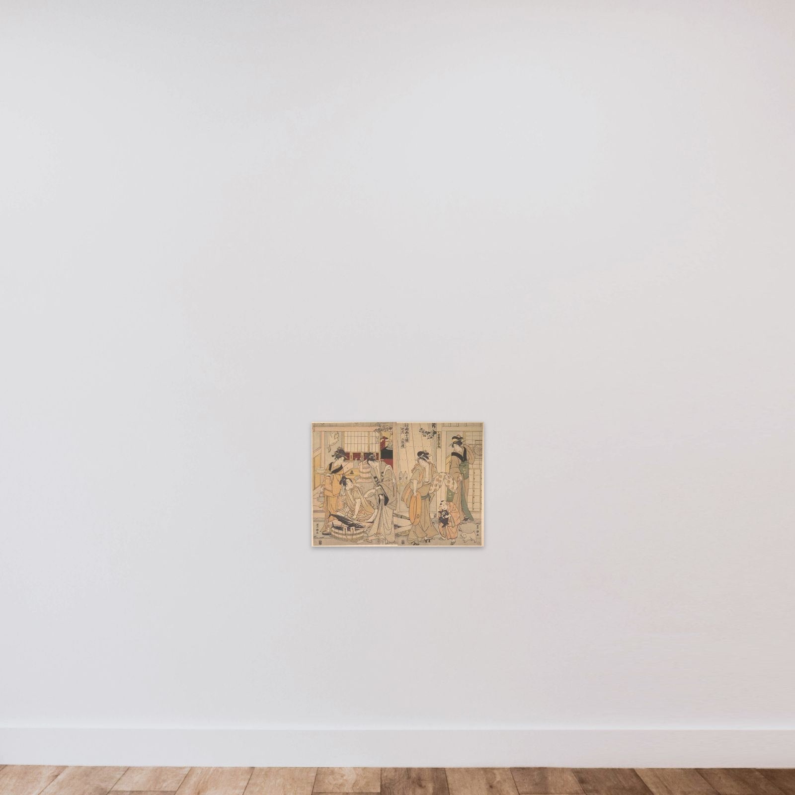 The Fourth Month unframed — shown to scale