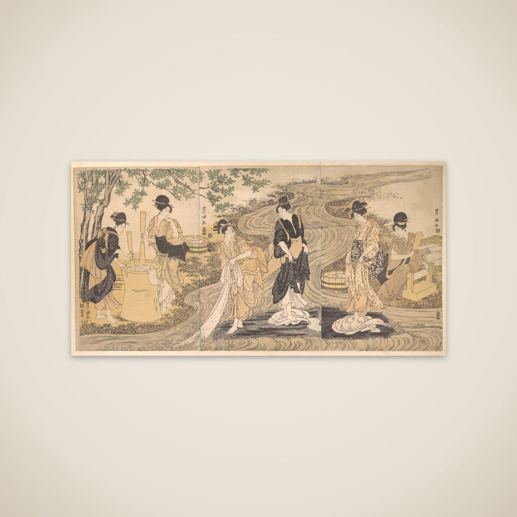 Tetsukuri no Tamagawa on the Musashino Plain unframed print