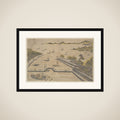 View of Fukagawa, Edo framed
