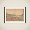 Ryogoku Kanjin Ōsumō sei-ten oatari hanjo no zu framed
