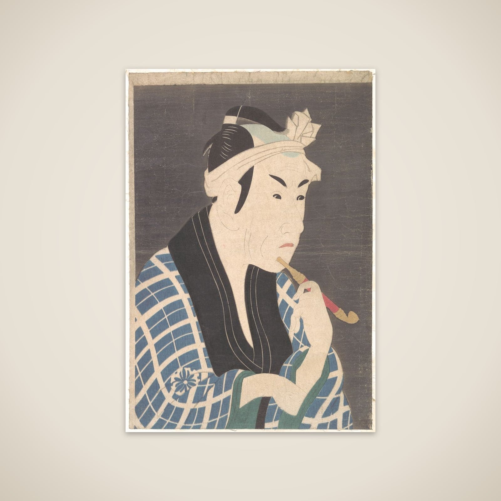 Matsumoto Koshiro IV as the Fish Peddler Gorobei unframed print