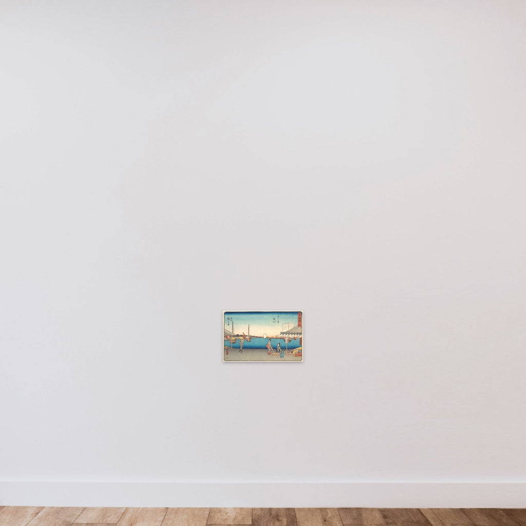 Shinagawa unframed — shown to scale
