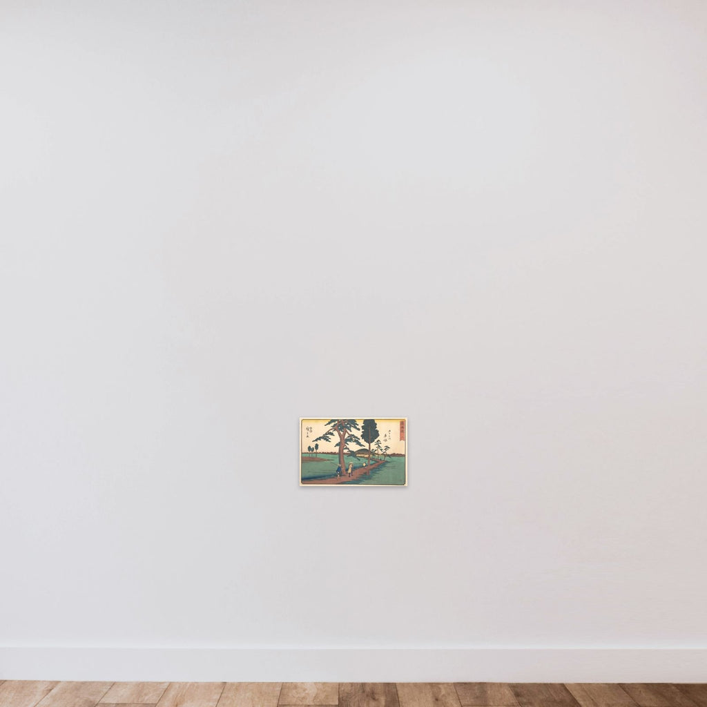 Hiratsuka unframed — shown to scale