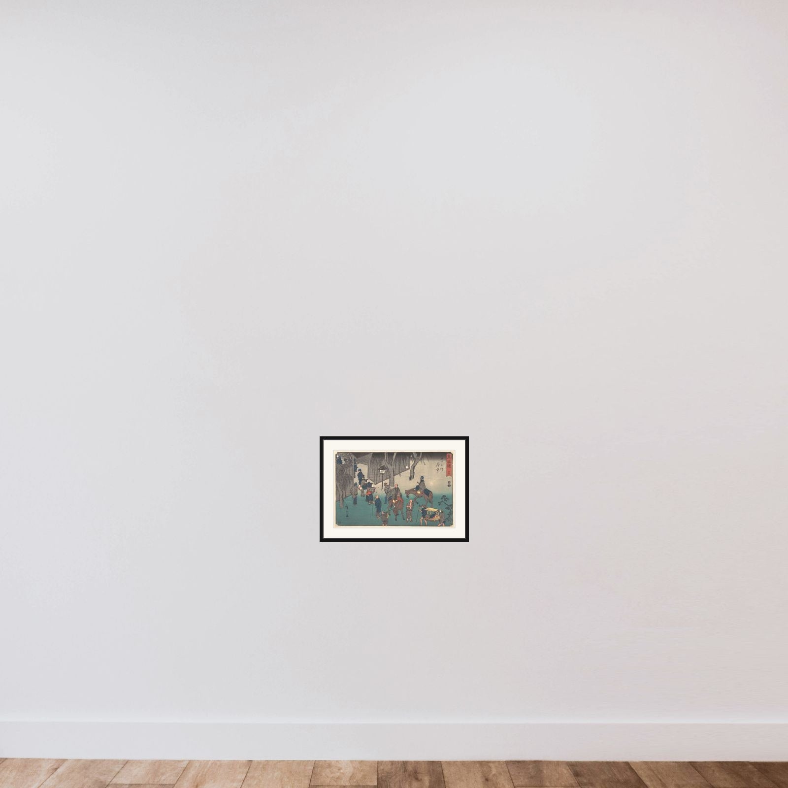 Fuchu framed — shown to scale