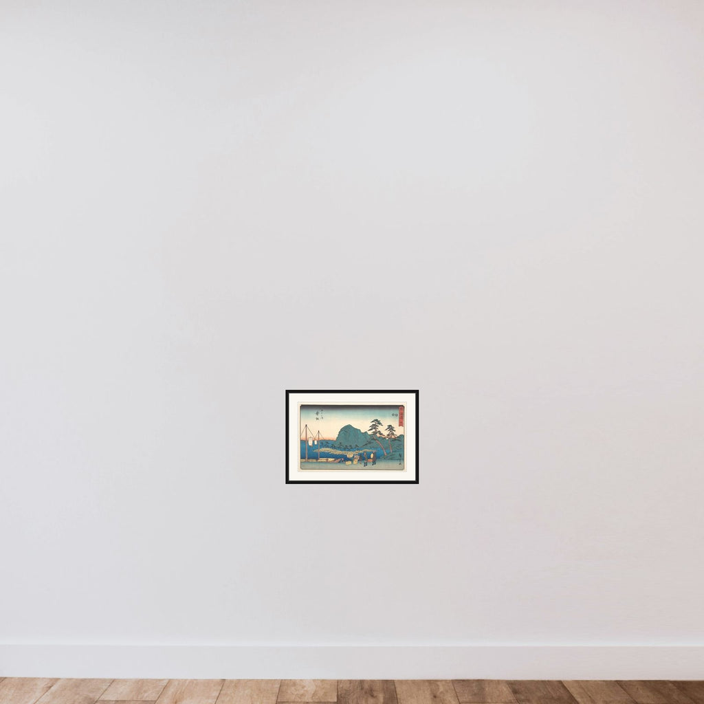 Maizaka framed — shown to scale