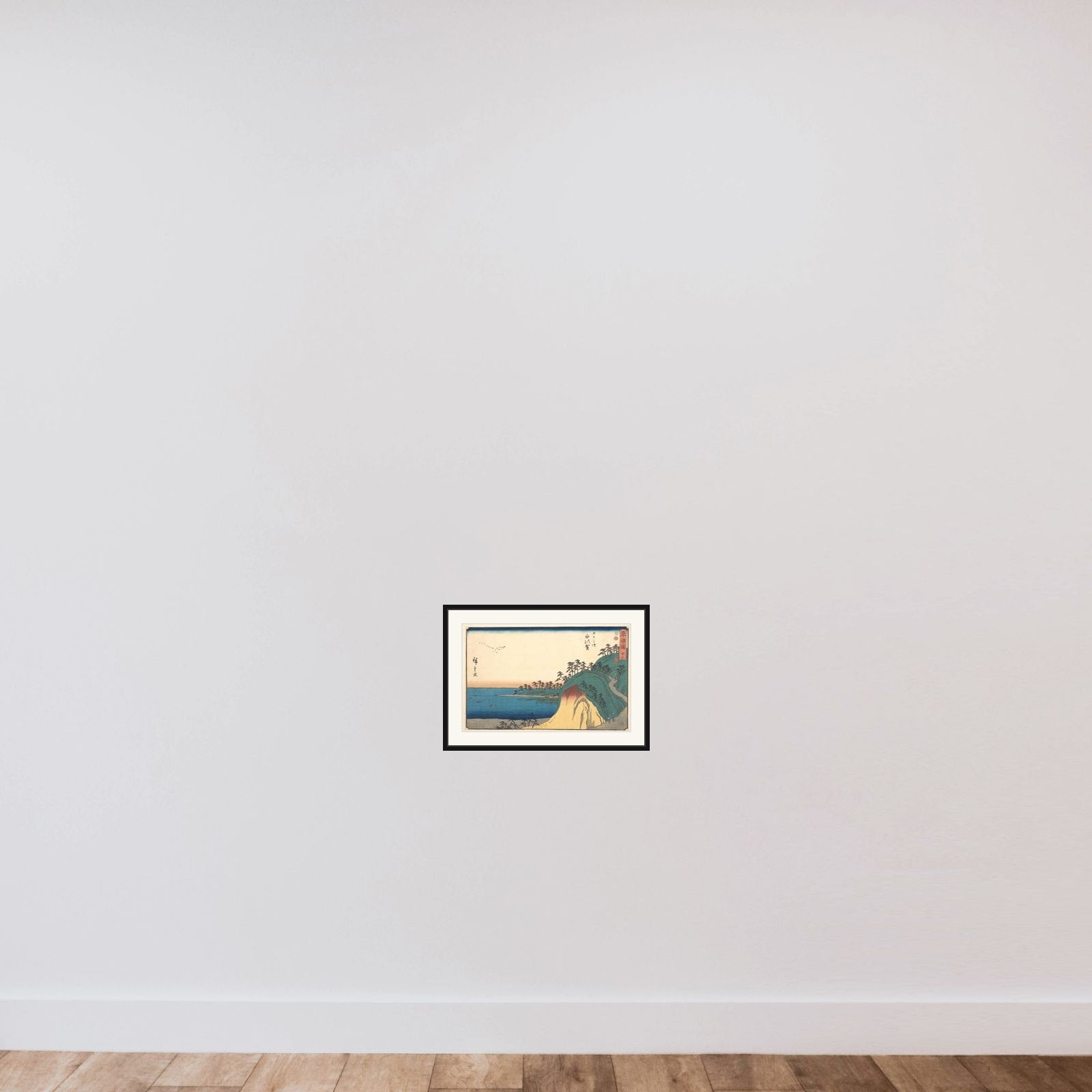 Shirasuke framed — shown to scale