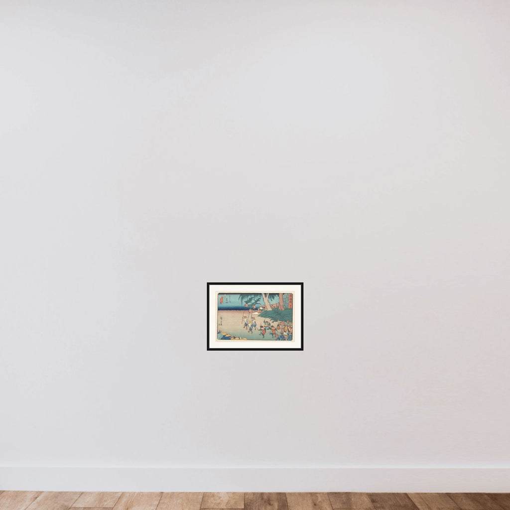 Yoshida framed — shown to scale