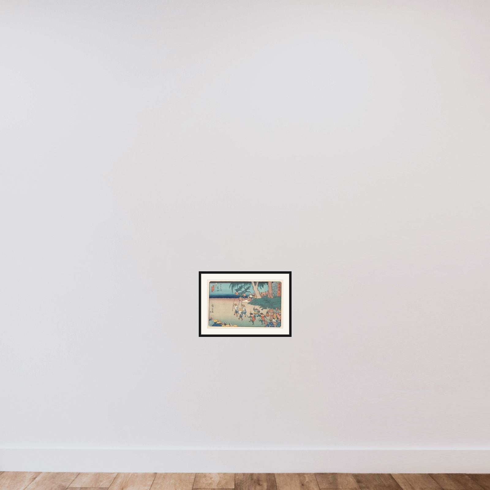 Yoshida framed — shown to scale