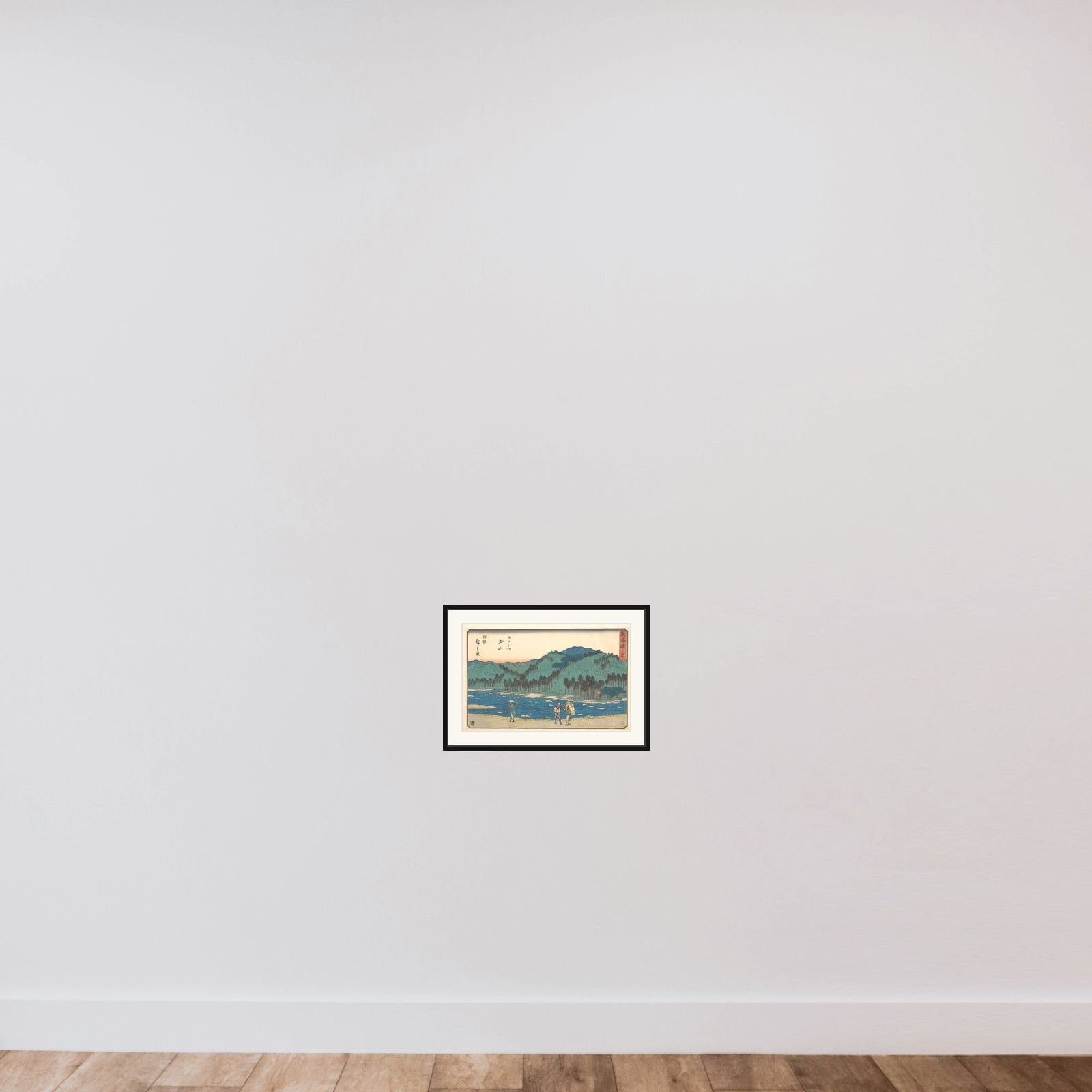 Tsuchiyama framed — shown to scale