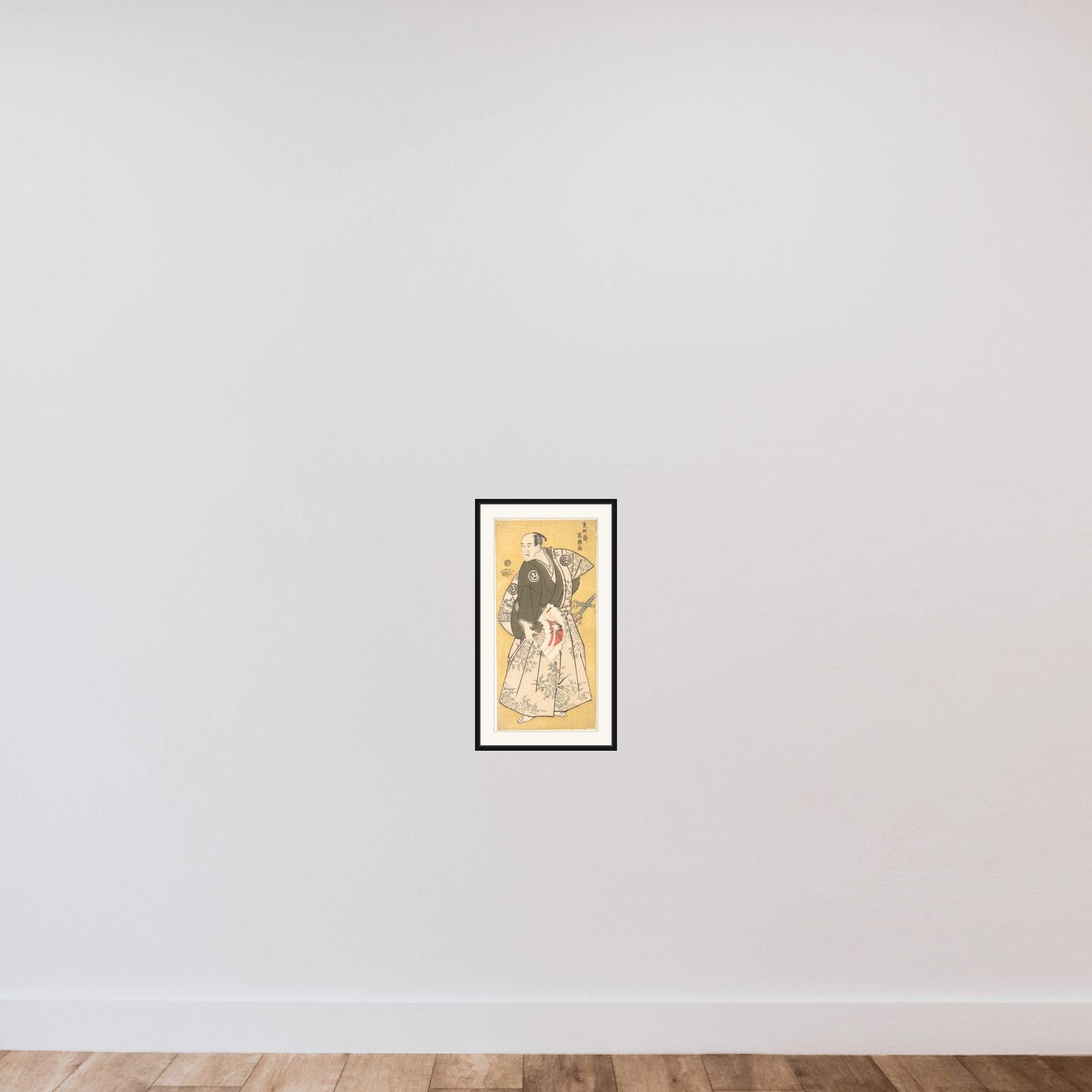 Yamashina Shirojuro in the Role of Nagoya Sanzaemon framed — shown to scale