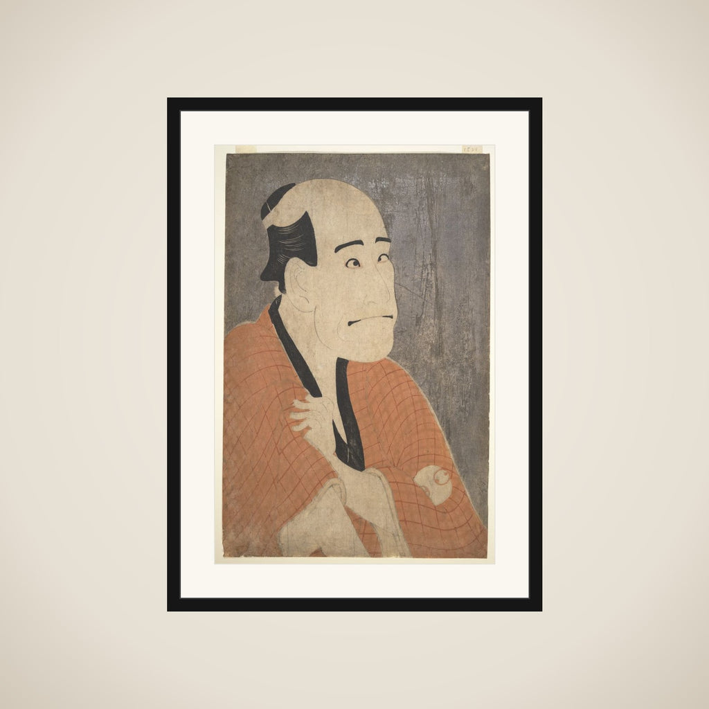 Arashi Ryūzō I as Ishibe Kinkichi in the Play "Hana Ayame Bunroku Soga" framed