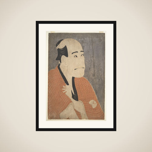 Arashi Ryūzō I as Ishibe Kinkichi in the Play "Hana Ayame Bunroku Soga" framed