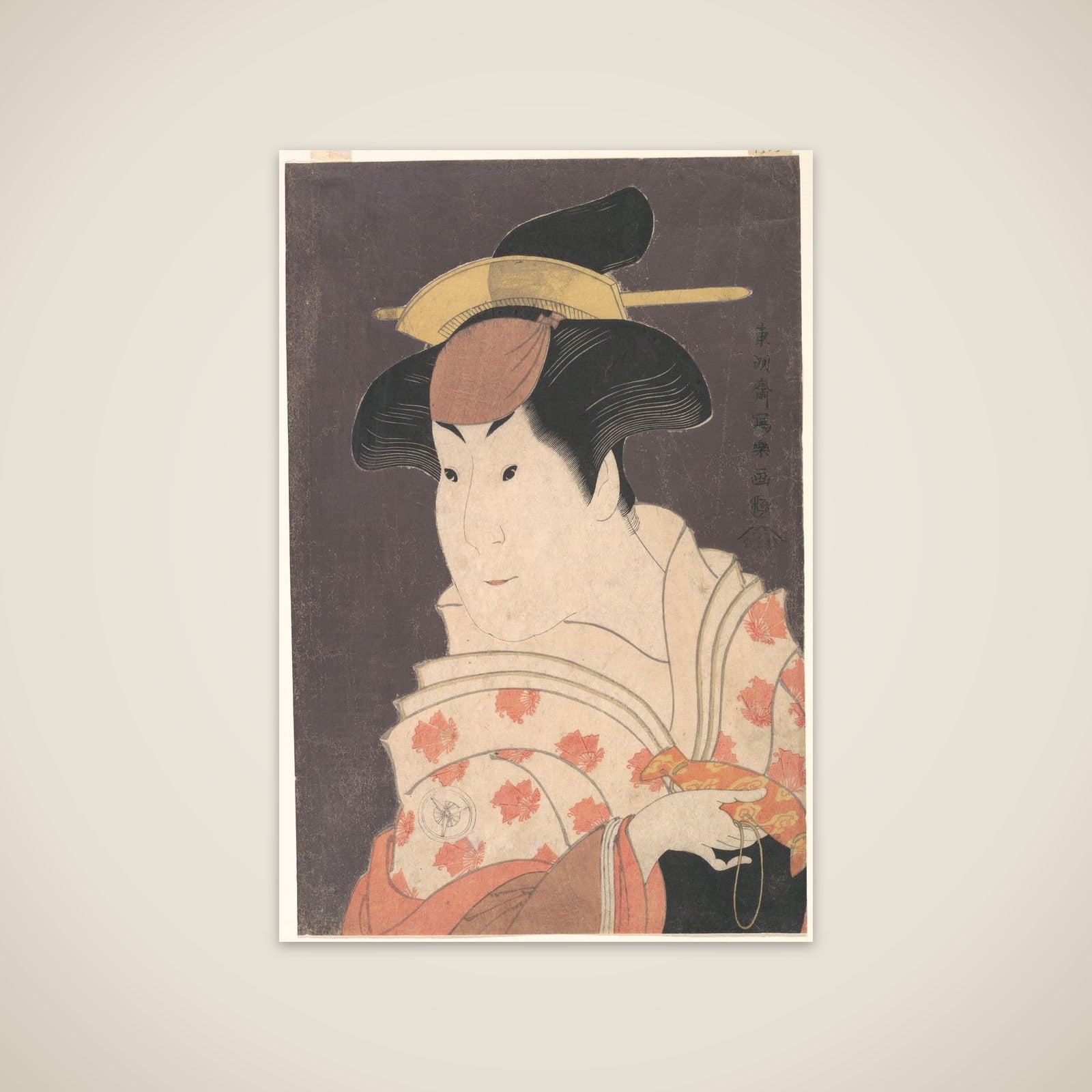 Iwai Hanshirō IV as Shigenoi in the Play "Koinyōbō Somewake Tazuna" unframed print