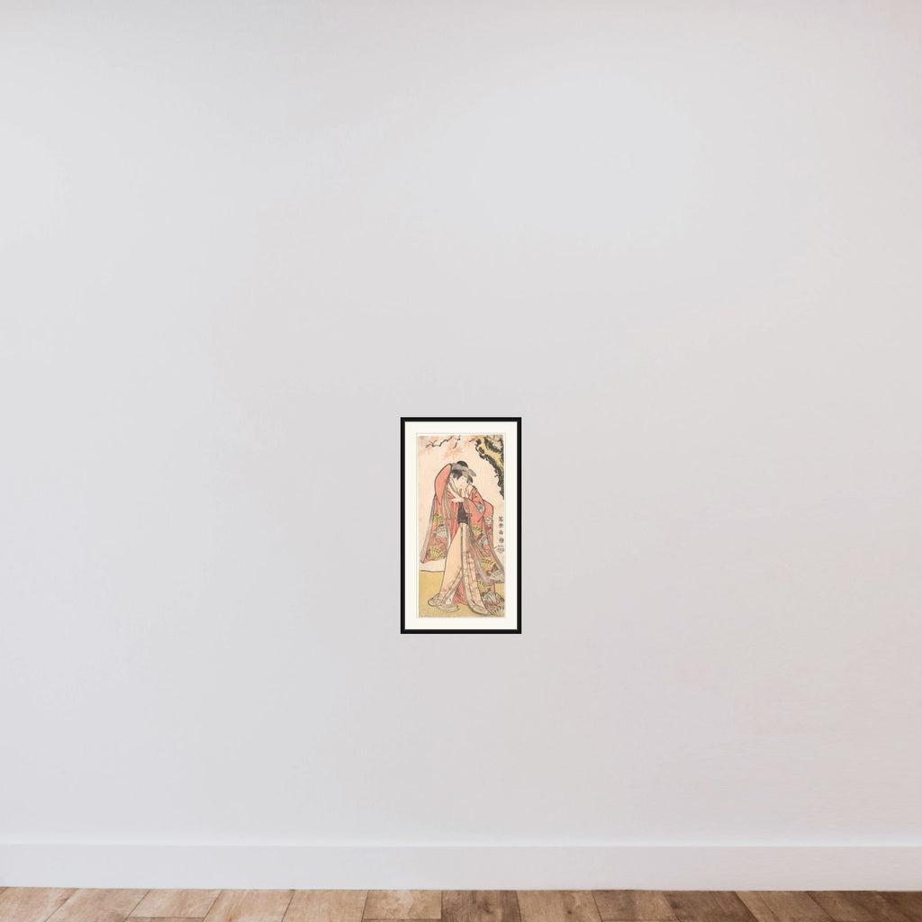 Actor Sakakiyama Sangoro II as Michinaga's Daughter Princess Otae framed — shown to scale