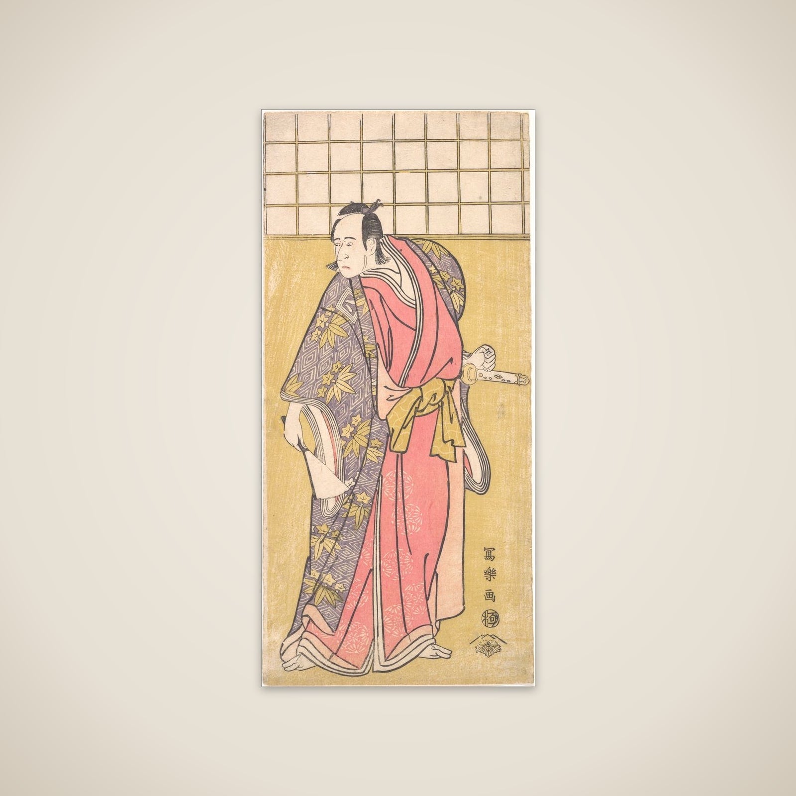 The Actor Ichikawa Yaozō III unframed print