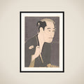 Onoe Matsusuke I as Matsushita Mikinojō in the Play "Katakiuchi noriyaibanashi" framed