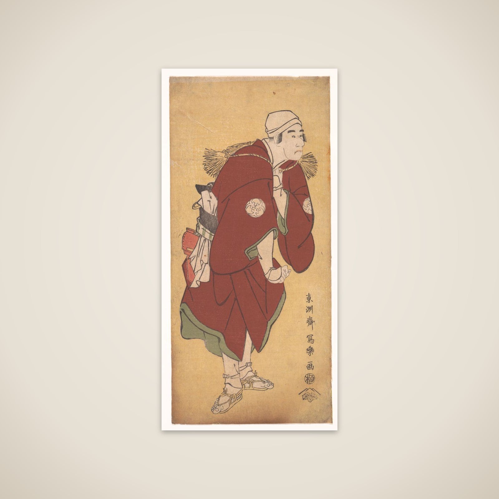 Bandō Mitsugorō II as the Farmer Asakusa no Jirōsaku unframed print