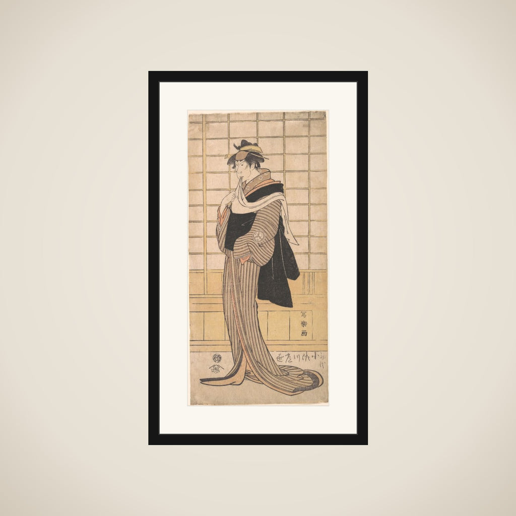 Osagawa Tsuneyo II as the hairdresser O-Roku framed