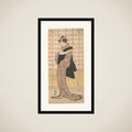 Osagawa Tsuneyo II as the hairdresser O-Roku framed