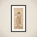 Actor Segawa Tomisaburo II as the Geisha Asaka framed