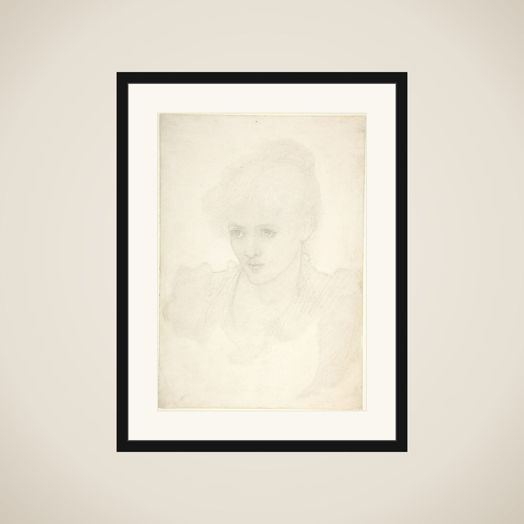 Portrait of a young girl framed