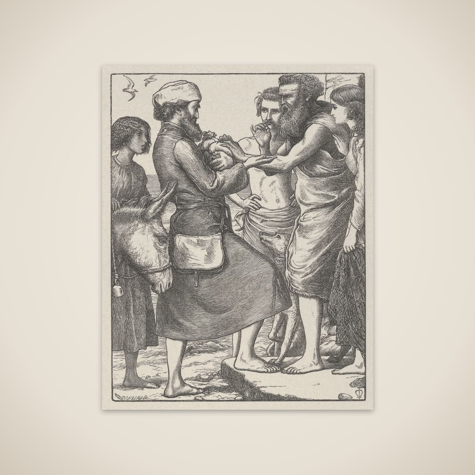 The Pearl of Great Price (The Parables of Our Lord and Saviour Jesus Christ) unframed print