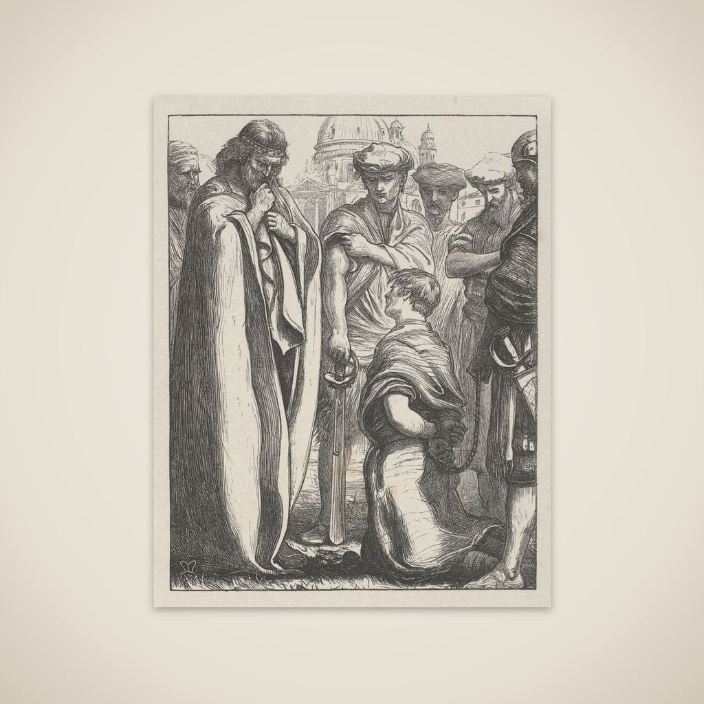 The Unmerciful Servant (The Parables of Our Lord and Saviour Jesus Christ) unframed print