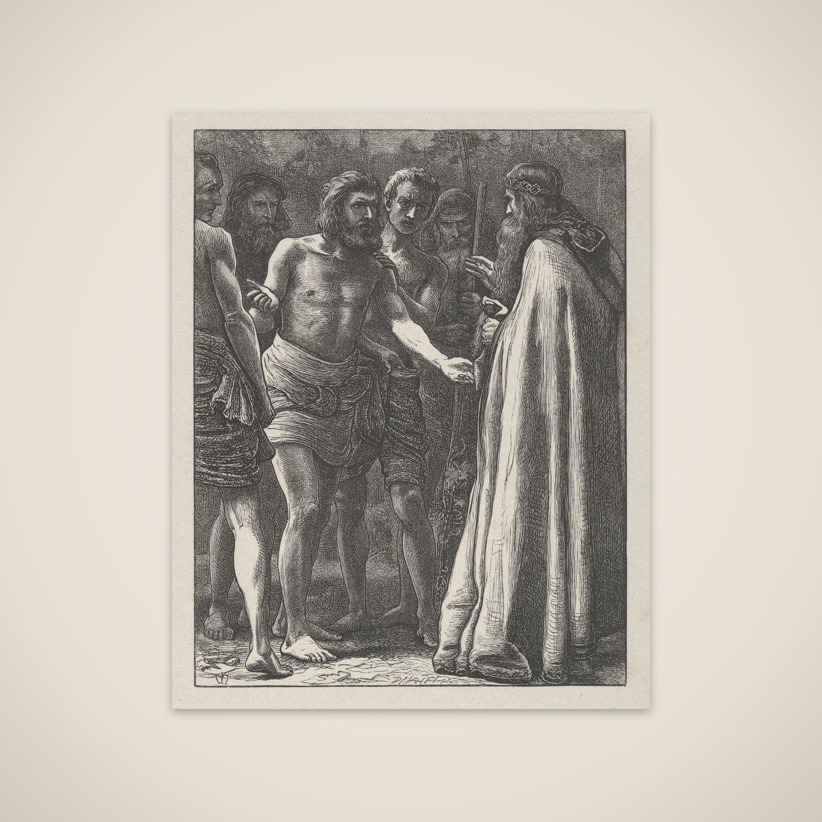 The Labourers in the Vineyard (The Parables of Our Lord and Saviour Jesus Christ) unframed print