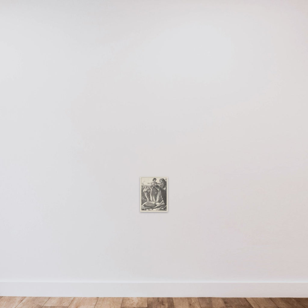 The Parable of the [Ten] Virgins (The Parables of Our Lord and Saviour Jesus Christ) unframed — shown to scale