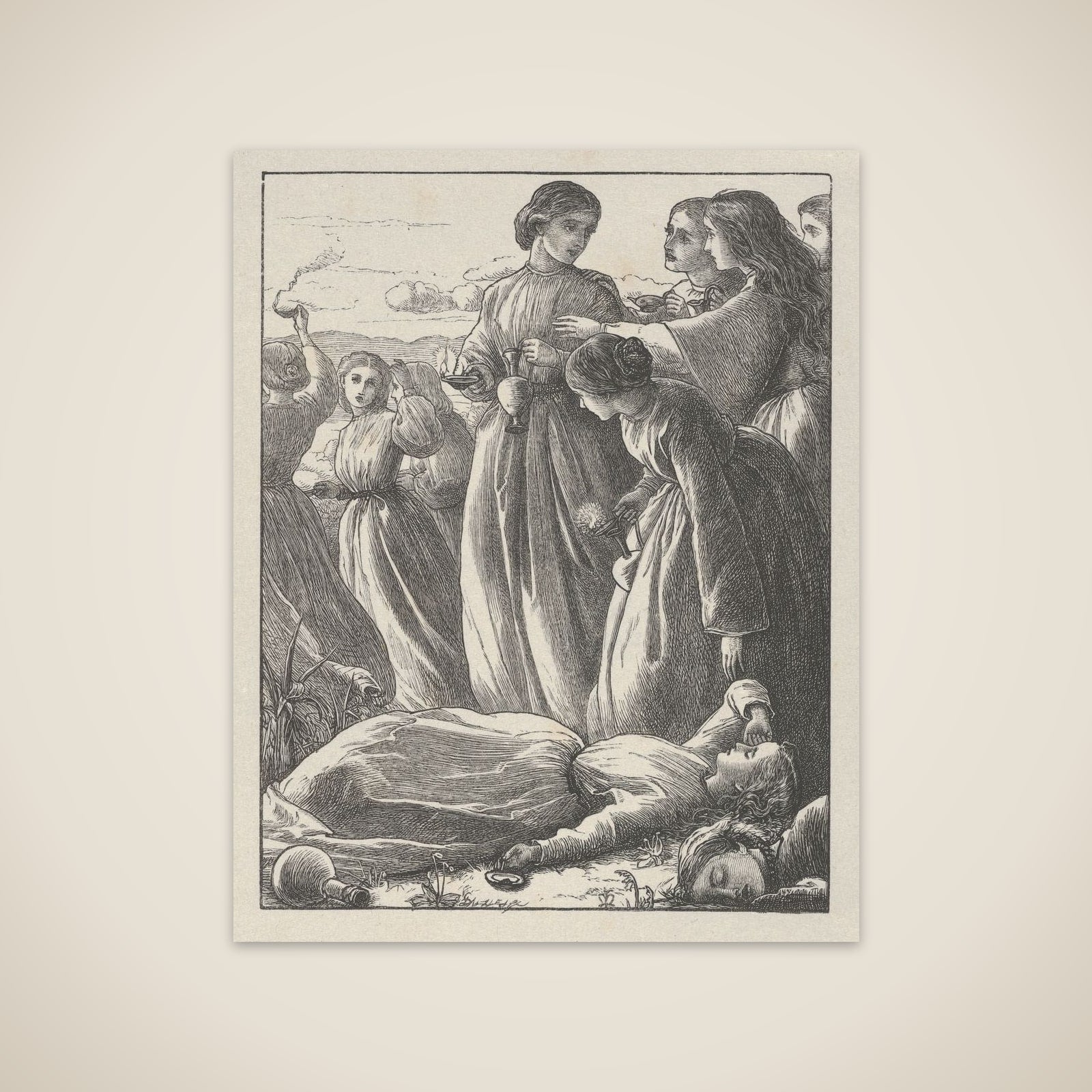 The Parable of the [Ten] Virgins (The Parables of Our Lord and Saviour Jesus Christ) unframed print