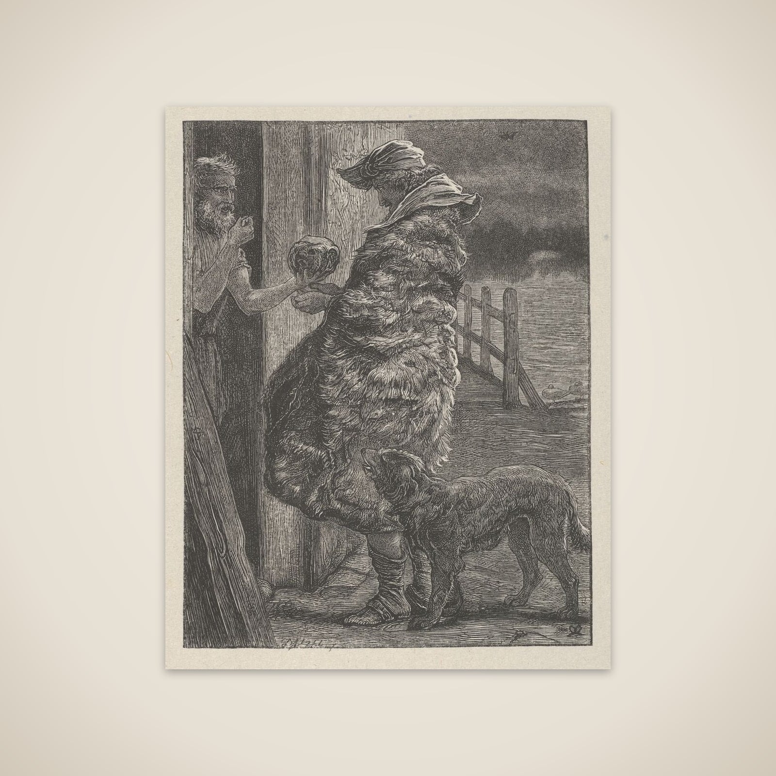 The Importunate Friend (The Parables of Our Lord and Saviour Jesus Christ) unframed print