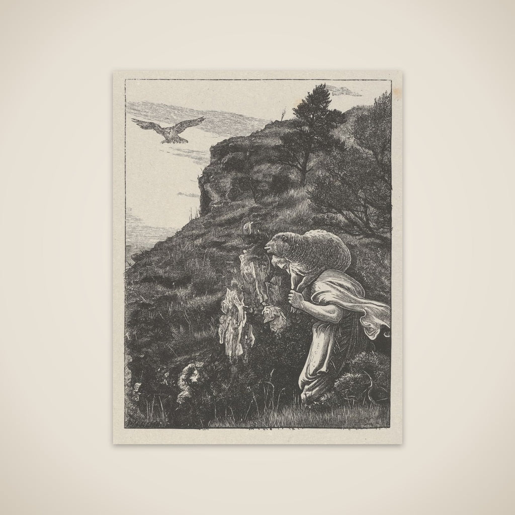 The Lost Sheep (The Parables of Our Lord and Saviour Jesus Christ) unframed print