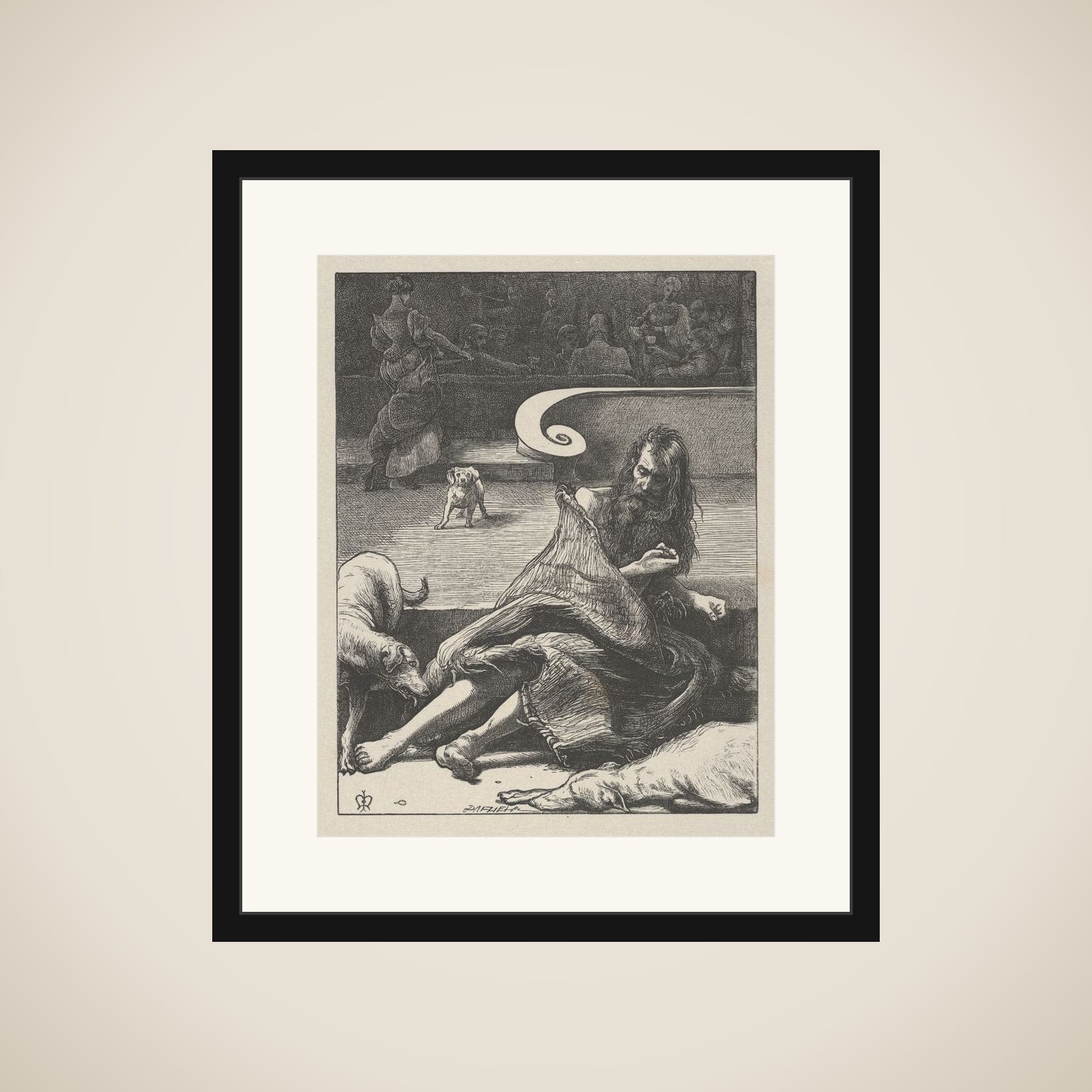 The Rich Man and Lazarus (The Parables of Our Lord and Saviour Jesus Christ) framed