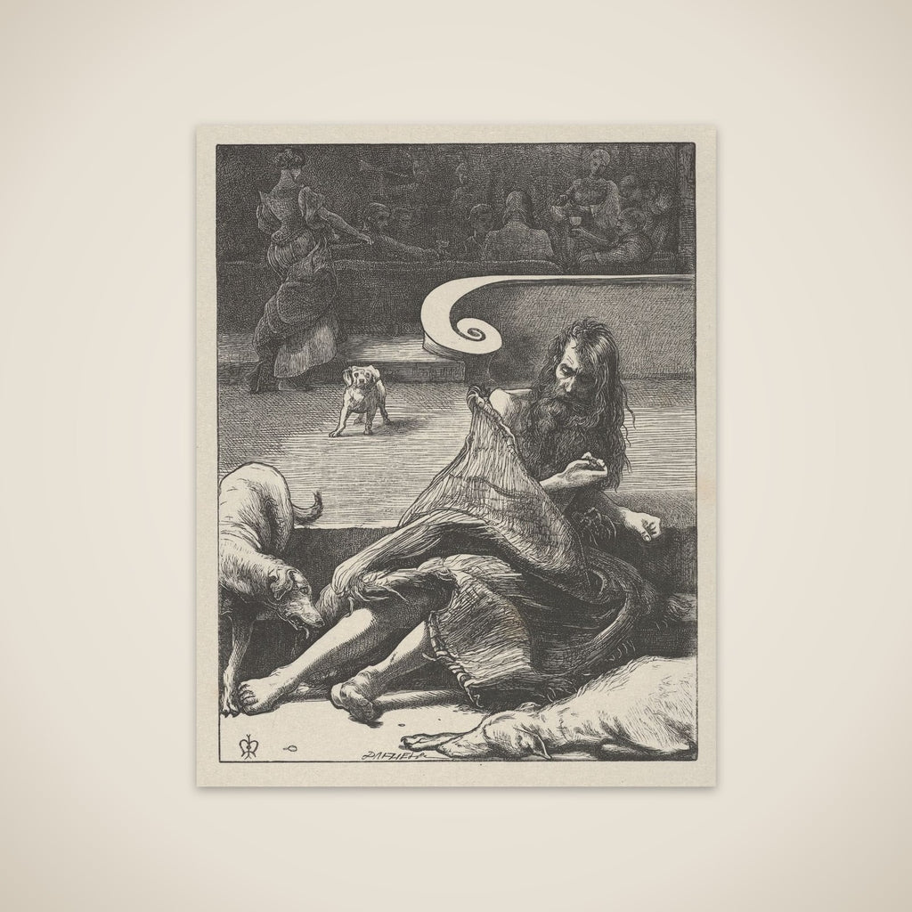 The Rich Man and Lazarus (The Parables of Our Lord and Saviour Jesus Christ) unframed print