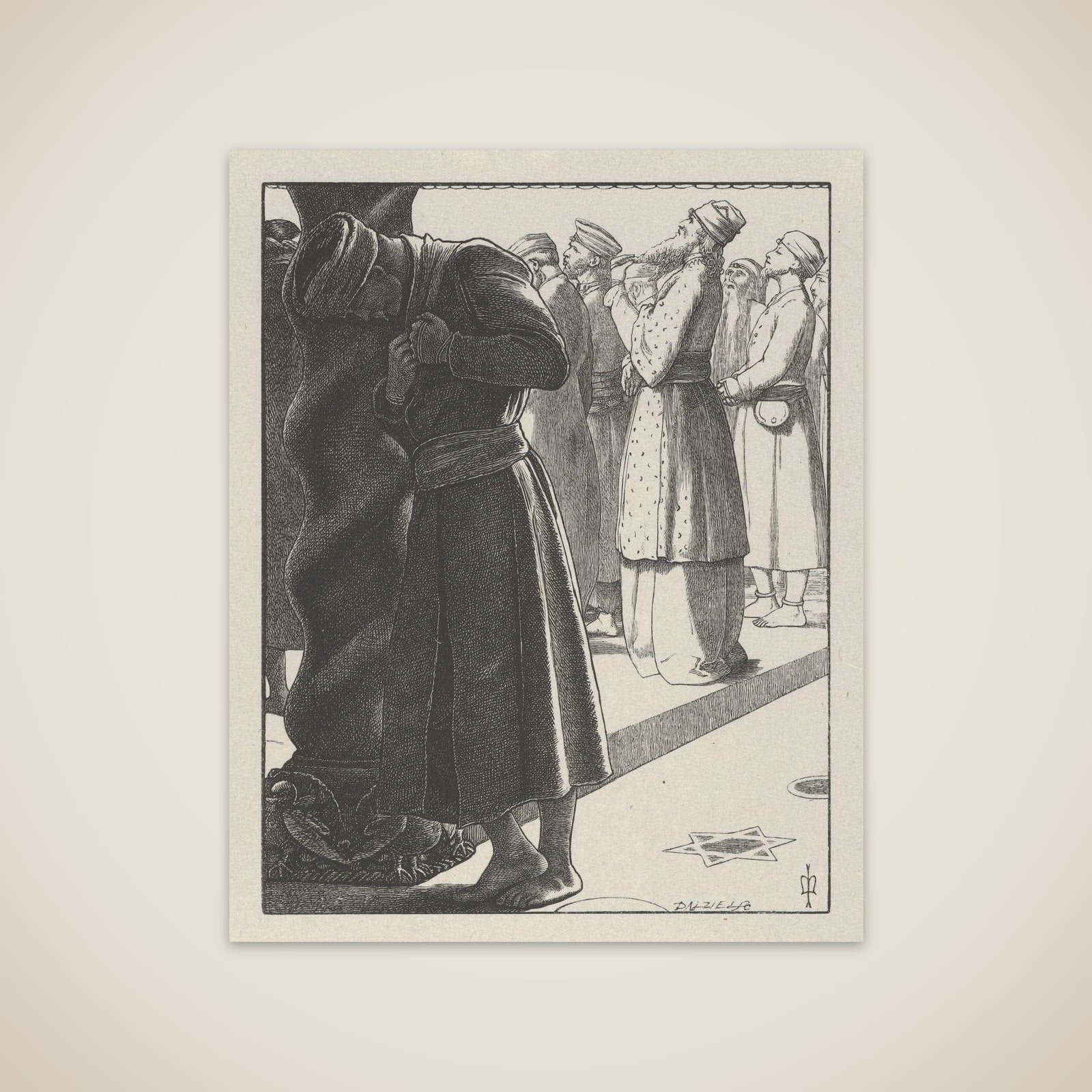 The Pharisee and the Publican (The Parables of Our Lord and Saviour Jesus Christ) unframed print
