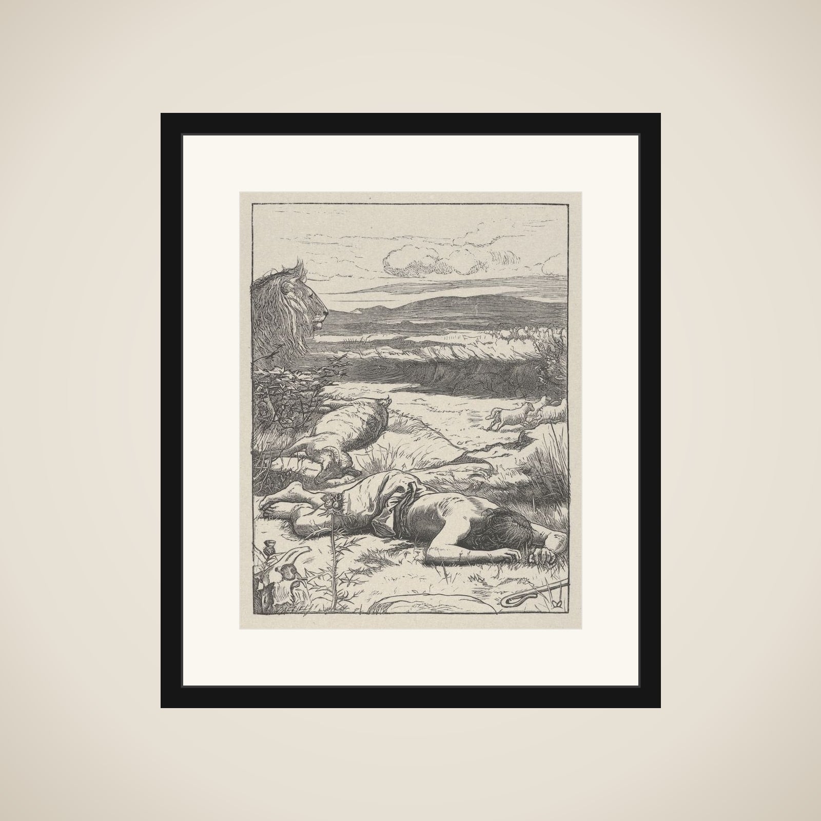 The Good Shepherd (The Parables of Our Lord and Saviour Jesus Christ) framed