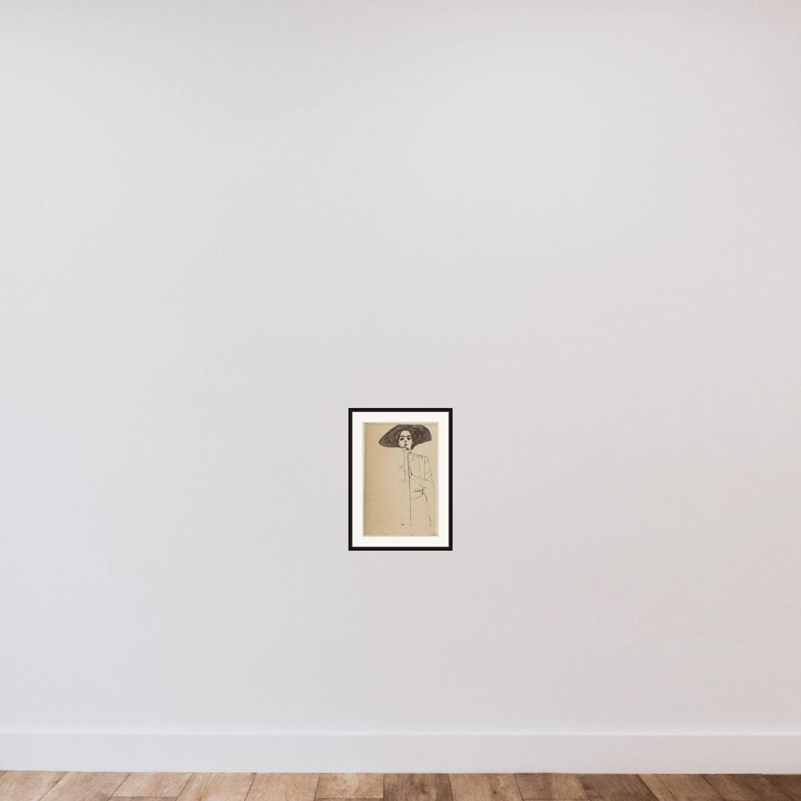 Portrait of a Woman framed — shown to scale
