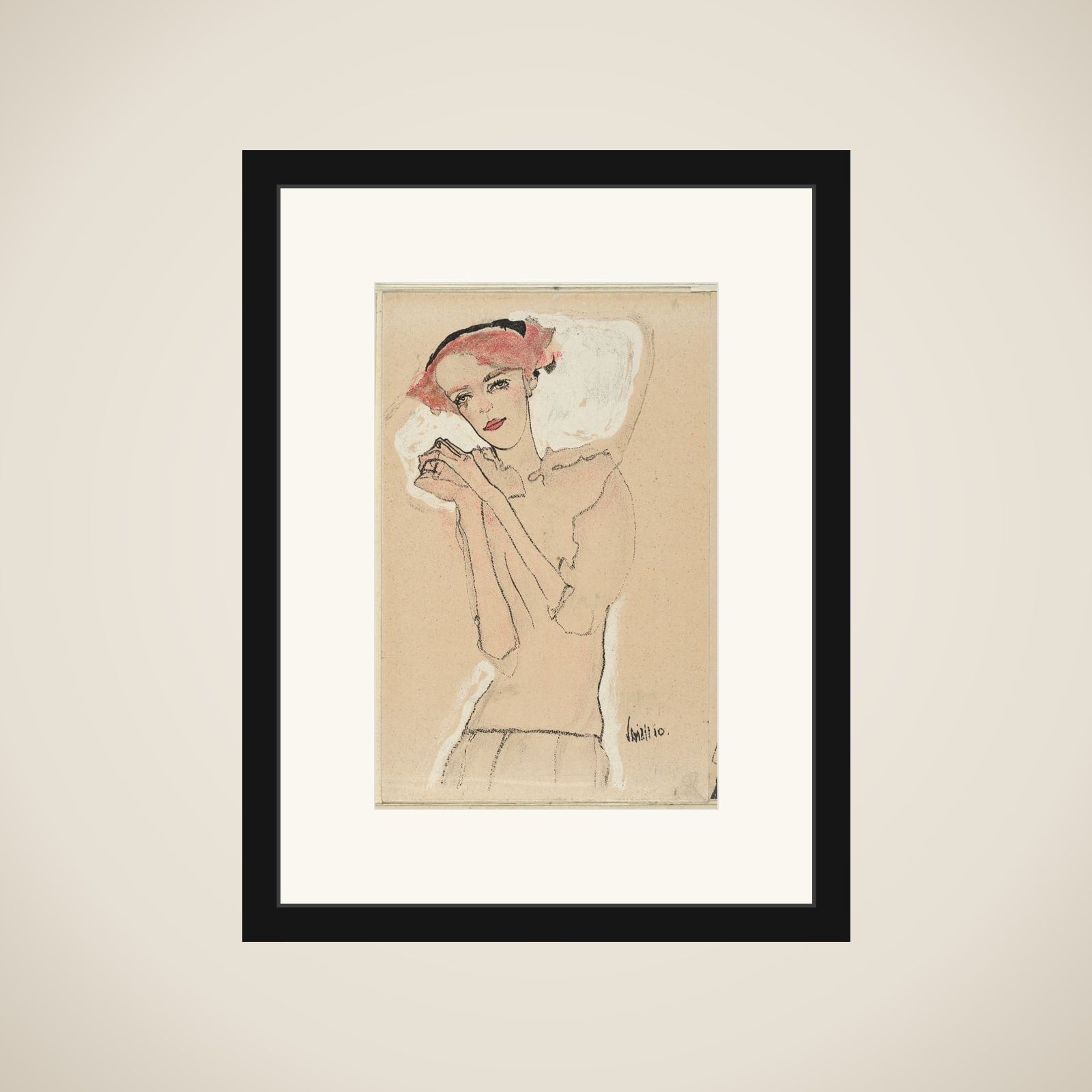 Portrait of a Woman framed