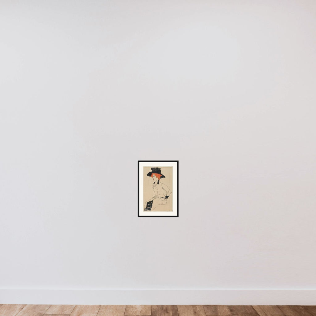 Portrait of a Woman framed — shown to scale
