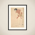 The actor Arashi Ryuzo later known as Arashi Shichigoro framed