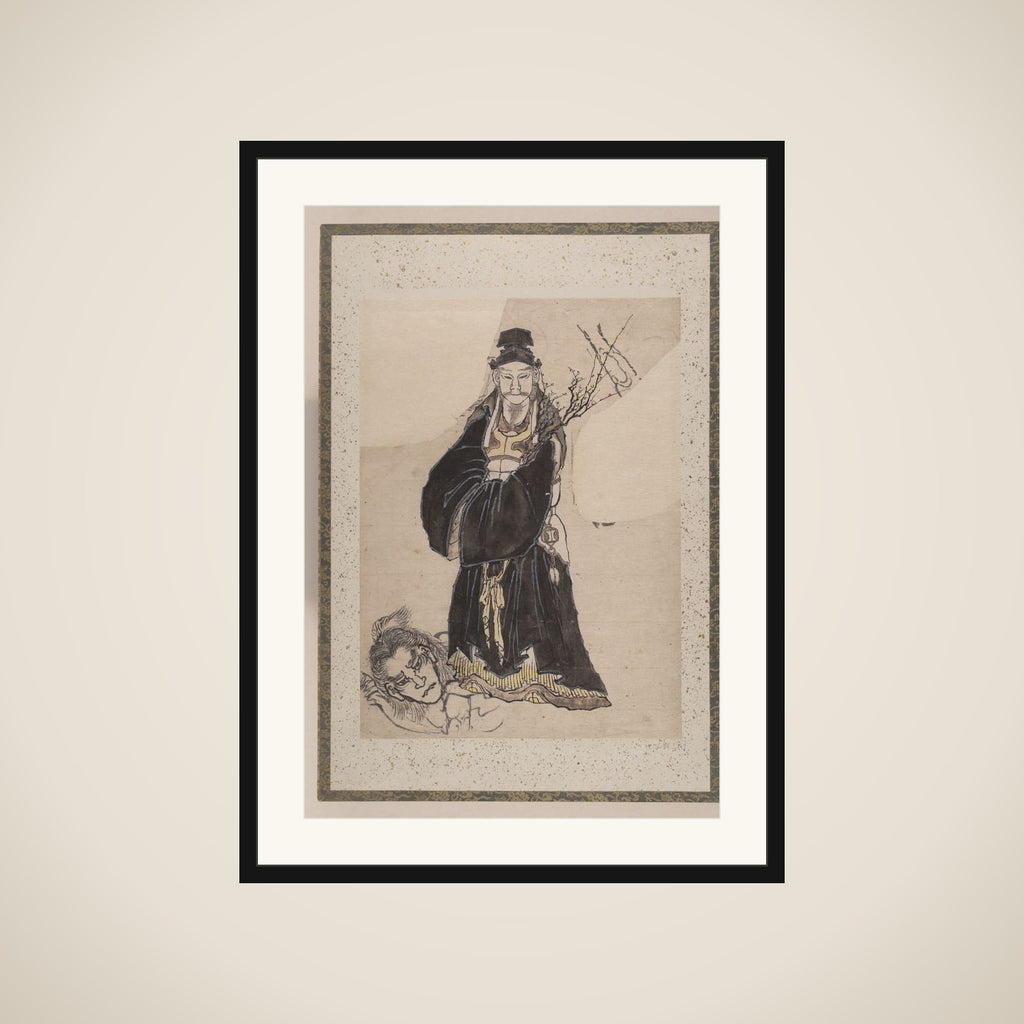 Album of Sketches by Katsushika Hokusai and His Disciples framed